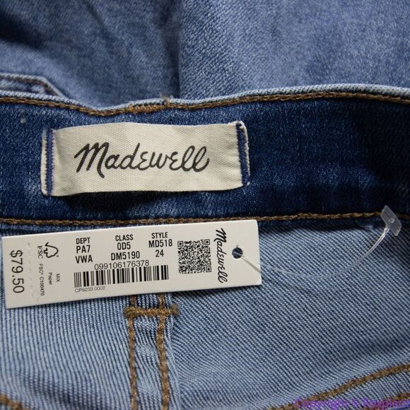 NEW Madewell 10" High-Rise Roadtripper Authentic Jeans Vinton‎ Wash, 24 - Picture 11 of 16